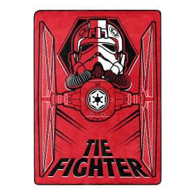 Star Wars;  Tie Fighter Silk Touch Throw Blanket;  46" x 60"