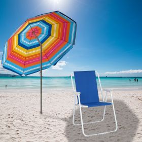 Oxford Cloth Iron Outdoor Beach Chair XH