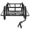 Bike Cargo Trailer 51.2"x28.7"x19.7" Steel Black