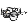 Bike Cargo Trailer 51.2"x28.7"x19.7" Steel Black