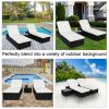 Outdoor Bed Three-Piece Flat Bed Black Four-Wire XH