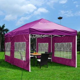 10X20ft EZ Pop Up Canopy Folding Gazebo/Vivid Viola (Warehouse: LA01)