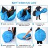 4 Persons Camping Waterproof Tent Pop Up Tent Instant Setup Tent w/2 Mosquito Net Doors Carrying Bag Folding 4 Seasons