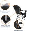 Outdoor Reclining Camping Chair 3 Position Folding Lawn Chair Supports 350 lbs