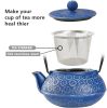 Classic Stylish Japanese -style Cast Iron Teapot With 304 Stainless Steel Infuser For Loose Leaf Tea