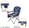 Outdoor Reclining Camping Chair 3 Position Folding Lawn Chair Supports 350 lbs