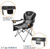 Outdoor Reclining Camping Chair 3 Position Folding Lawn Chair Supports 350 lbs