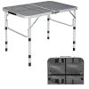 Outdoor Travel Adjustable Height Folding Camping Table