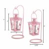 Home Decor Indoor/Outdoor Simple Yet Elegant Square Lantern Set Of 2